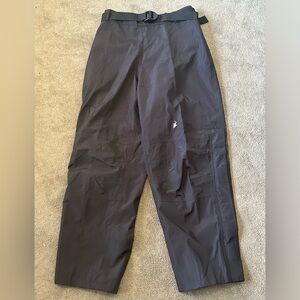 Frogg Toggs Road ToadSkinz Black Water Proof Rain Pants With Belt Mens Sz M